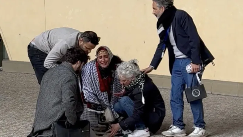 AB Komisyonu önünde Gazzeye ağıt