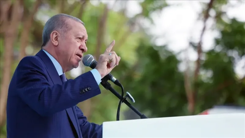 Başkan Erdoğan Türk Devletleri Teşkilatı (TDT) Zirvesi'nde açıklamalarda bulunuyor