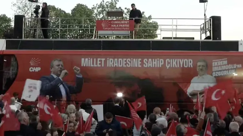 CHP Silivri'yi Salladı! İmamoğlu İçin "Millet İradesine Sahip Çık" Mitingi