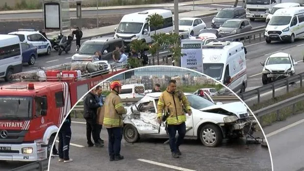 Tuzla'da Feci Kaza: Otomobil Takla Attı! İşte Olay Yerinden İlk Görüntüler