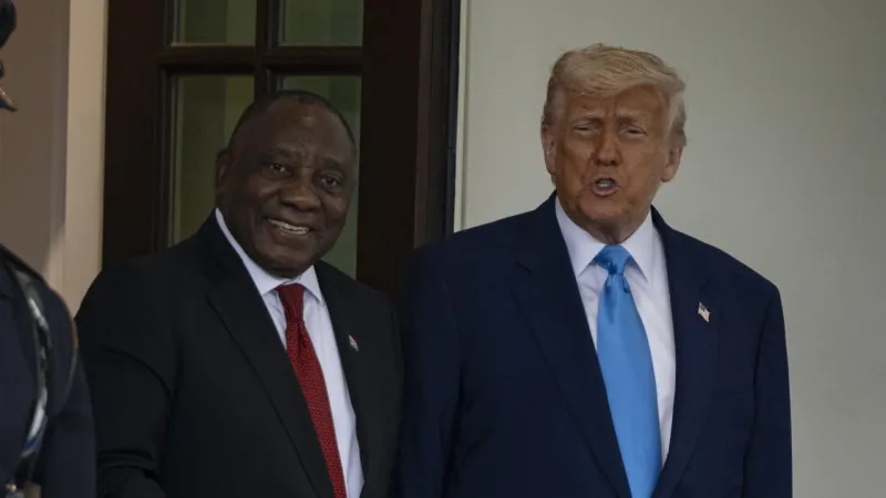TrumpRamaphosa görüşmesinde beyaz çiftçilere soykırım damgası
